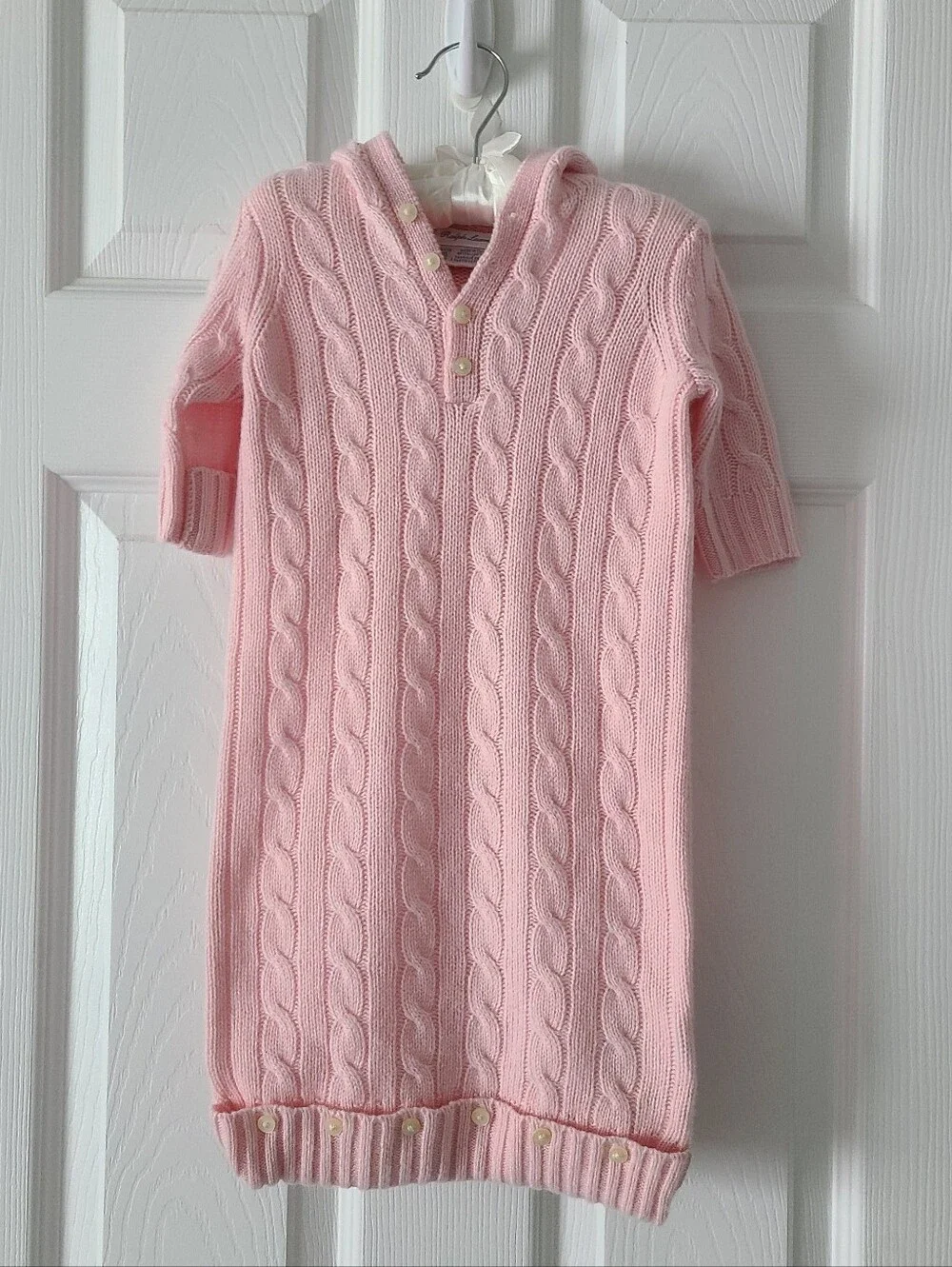 Ralph Lauren Cable Knit Cashmere Bunting